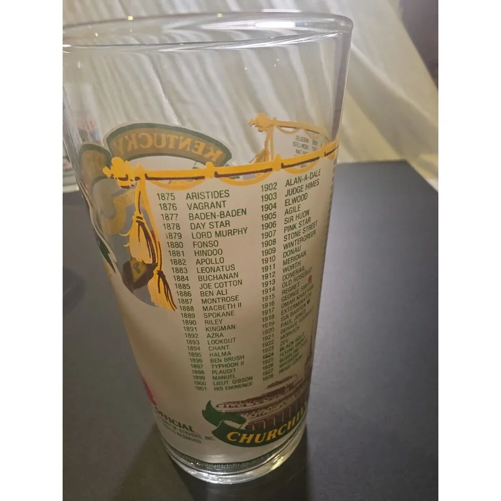 Kentucky Derby 1981 107th Running Mint Julep Glass Churchill Downs Vintage